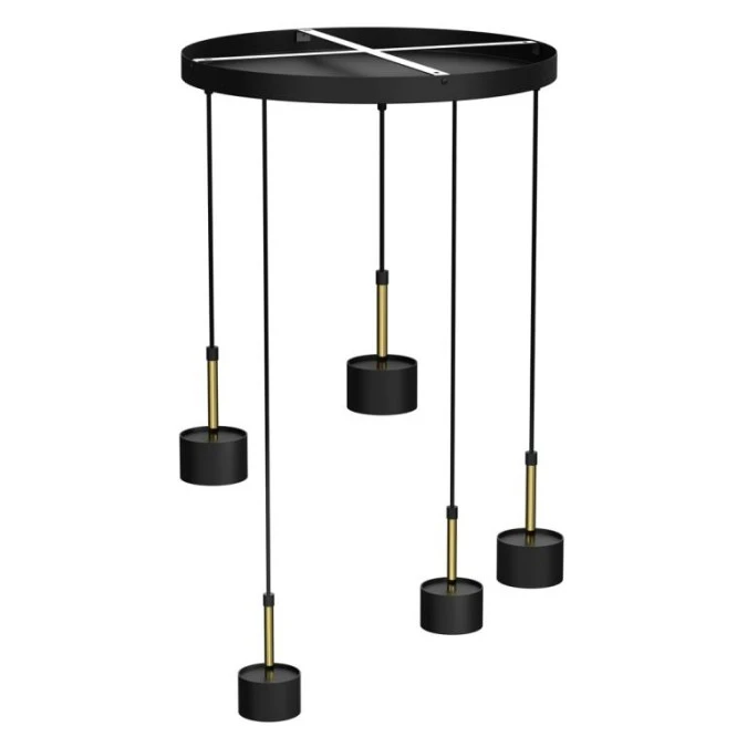 Lampa wisząca ARENA BLACK/GOLD 5xGX53 MLP7763 Milagro - obrazek 3
