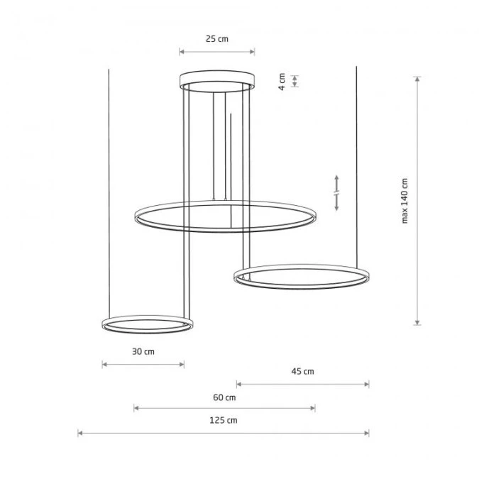 Lampa wisząca CIRCOLO LED 45W 1600lm 3000KCzarny 10817 Nowodvorski Lighting - obrazek 2