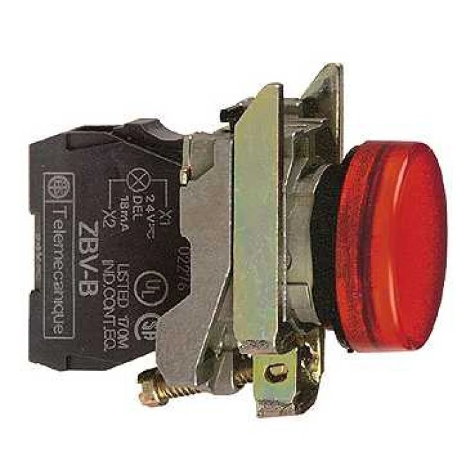 Lampka sygnalizacyjna 22mm czerwona 230V AC XB4BVM4EX - obrazek 3