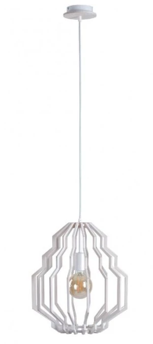 Lampa wisząca nowoczesna drewno 1xE27 RUFO - obrazek 1