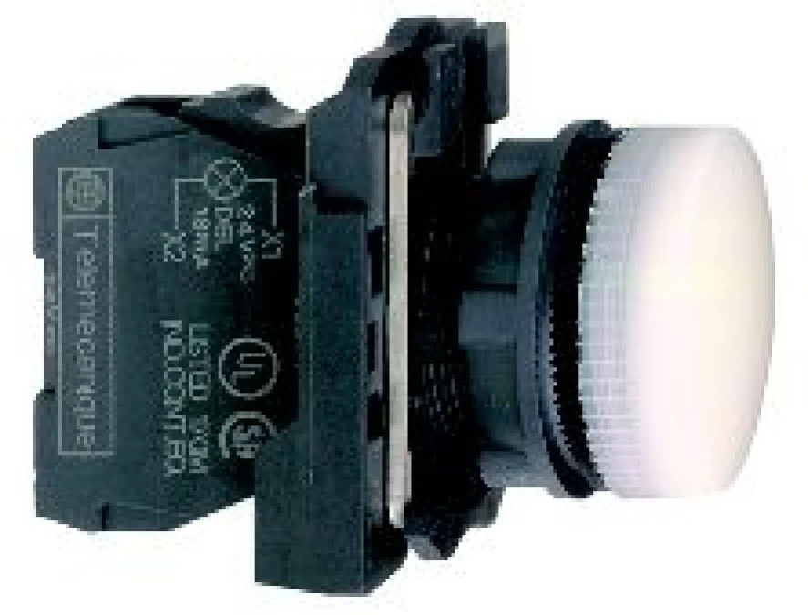 Lampka sygnazlizacyjna 22mm biała 24V AC/DC XB5AVB1 - obrazek 3