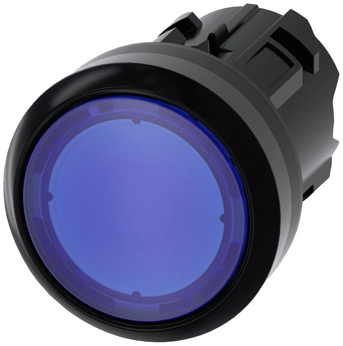 Lampka sygnalizacyjna niebieska 22mm z pierścieniem tworzywo okrągła tworzywo SIRIUS ACT 3SU1001‑0AD50‑0AA0 - obrazek 1