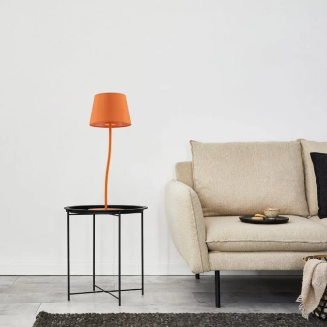 Lampka nocna w kolorze pomarańczowym NICOLA, gwint E27 6640 TK Lighting - obrazek 2