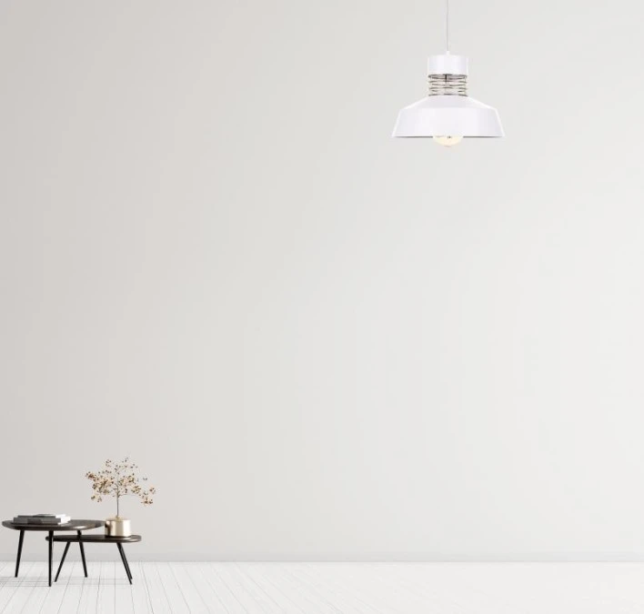Lampa wisząca nowoczesna 1xE27 TITANIUM GOLD/WHITE - obrazek 2