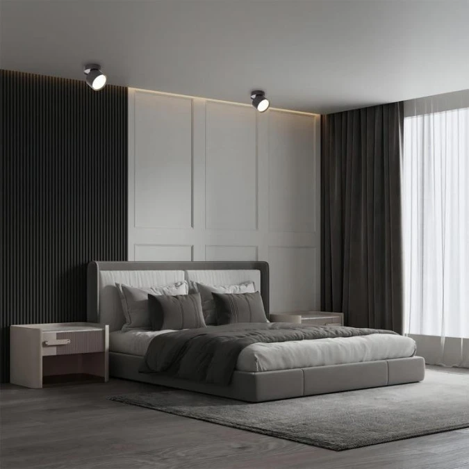 Lampa sufitowa Kendal oprawa natynkowa 1 x GX53 czarna LP‑6331/1SM BK movable Light Prestige - obrazek 2