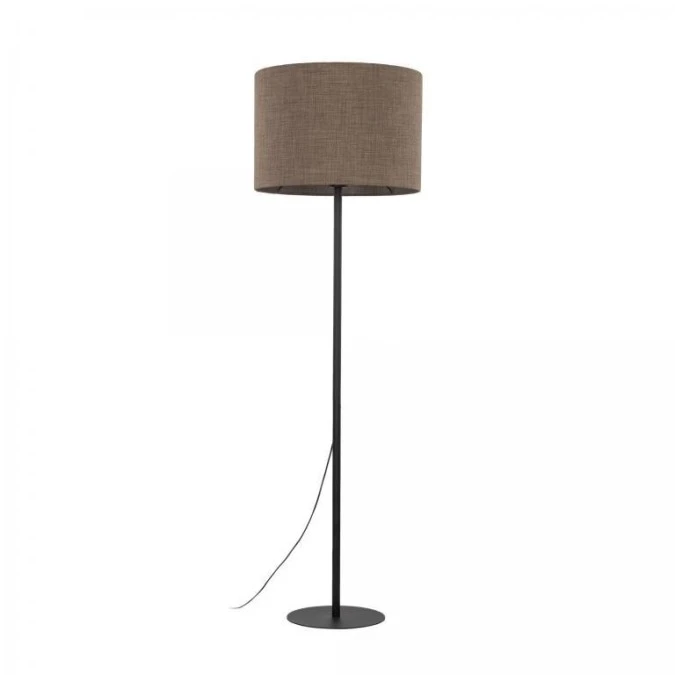 Lampa podłogowa EARTH do salonu, brązowy klosz z tkaniny na E27 16013 TK Lighting - obrazek 1