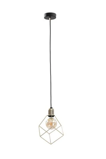 Lampa wisząca loftowa 1xE27 TAHO GOLD - obrazek 1