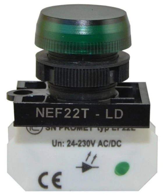 Lampka NEF22 zielona W0‑LD‑NEF22TLD Z - obrazek 1