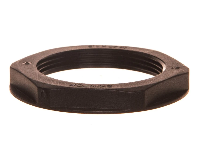 Nakrętka poliamidowa M40 SKINTOP GMP‑GL‑M 40x1,5 czarna 53119150 - obrazek 1