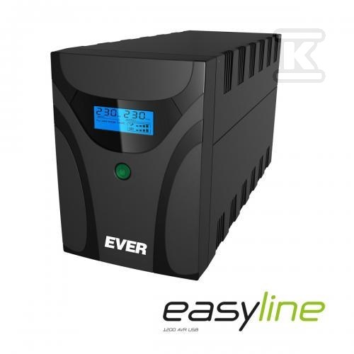 Zasilacz UPS Ever. UPS Ever Easyline 1200 Avr Usb T/EASYTO-001K20/00