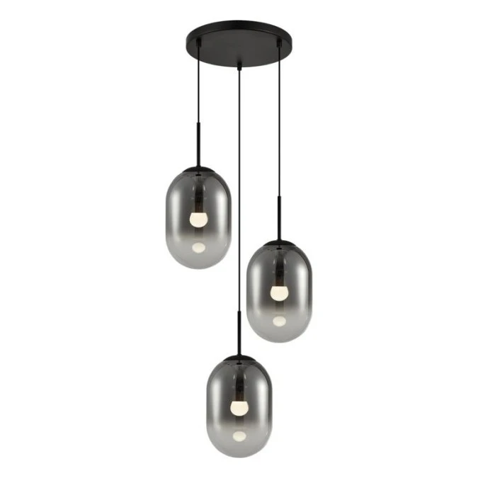 Lampa wisząca ALIAS BLACK 3xE14 koło ML0320 Milagro - obrazek 1