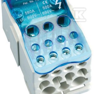Blok dystrybucyjny jednopolowy 500A 569060 Blok dystrybucyjny jednopolowy 500A 569060