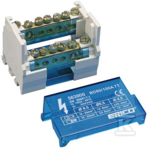 Blok dystrybucyjny dwupolowy BD 80/100AL 563910 Blok dystrybucyjny dwupolowy BD 80/100AL 563910