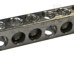 Listwa uziemiająca 6 podłączeń cynowane aluminium 568712 Listwa uziemiająca 6 podłączeń cynowane aluminium 568712