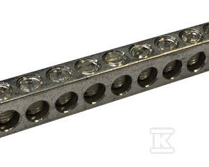 Listwa uziemiająca 12 podłączeń cynowane aluminium 568714 Listwa uziemiająca 12 podłączeń cynowane aluminium 568714