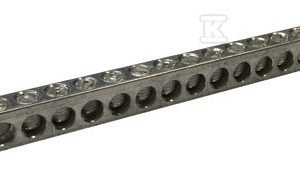 Listwa uziemiająca 20 podłączeń cynowane aluminium 568715 Listwa uziemiająca 20 podłączeń cynowane aluminium 568715