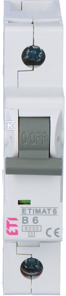 Wyłącznik nadprądowy ETIMAT 6 1p B6 002111512 - obrazek 3