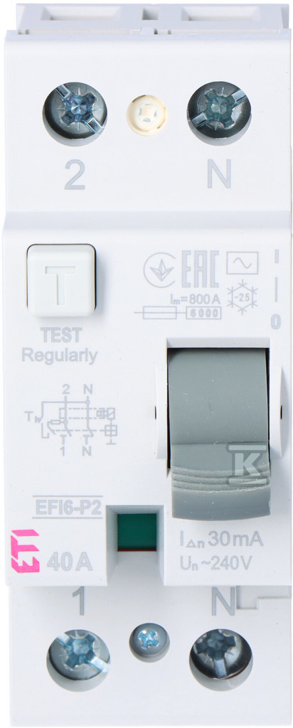 Wyłącznik różnicowoprądowy EFI6-P2 AC 40/0.03 002061252 - obrazek 3