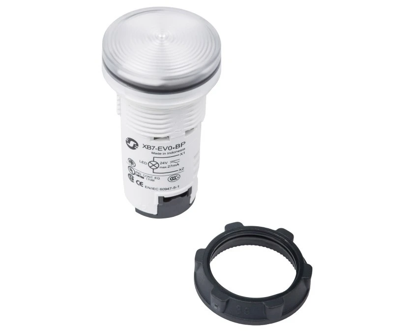 Lampka sygnalizacyjna 22mm biała 24V AC/DC XB7EV07BP - obrazek 1