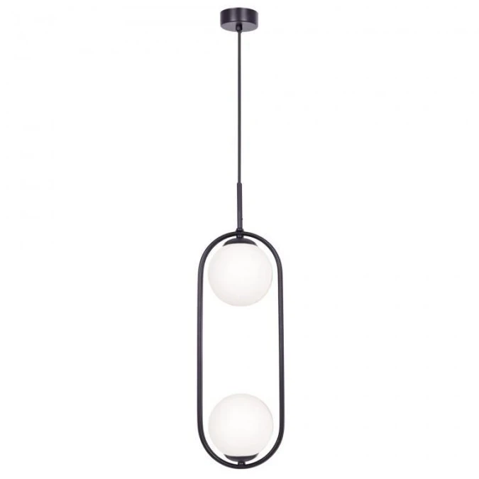 Lampa wisząca salonowa PARVA, szklane kuliste mleczne klosze na E14 K‑5101 Kaja Lighting - obrazek 1