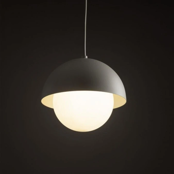 Lampa wisząca BONO beżowa w skandynawskim stylu, szklany klosz na G9 10205 TK Lighting - obrazek 2