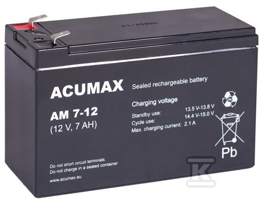 Akumulator ACUMAX AM 7-12 T/AK-12007/0105-T2