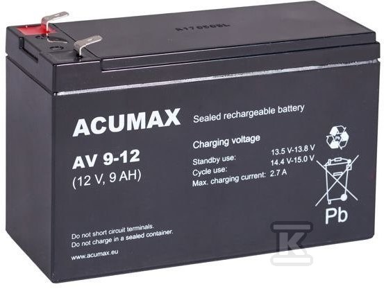 Akumulator ACUMAX AV 9-12 T/AK-12009/0105-T1