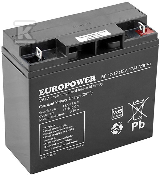 Akumulator EuroPower 12?V 17?Ah [EP] T/AK-12017/0005-T1