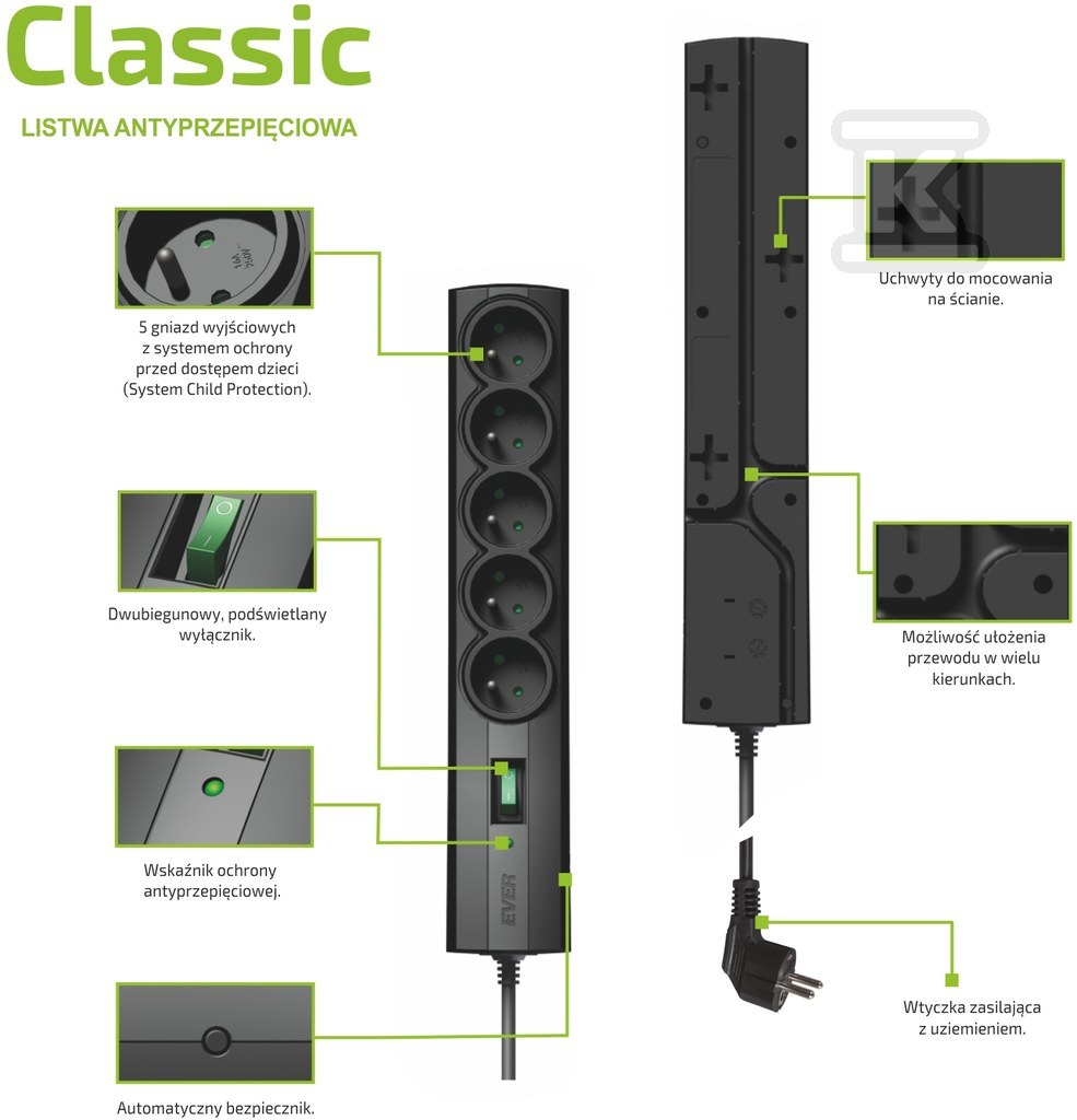 LISTWA ANTYPRZEPIĘCIOWA EVER CLASSIC 1,5m T/LZ09-CLA015/0000 - obrazek 1