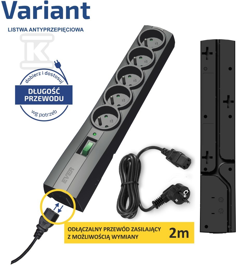 LISTWA ANTYPRZEPIĘCIOWA EVER VARIANT IEC T/LZ09-VAR020/0400 - obrazek 1