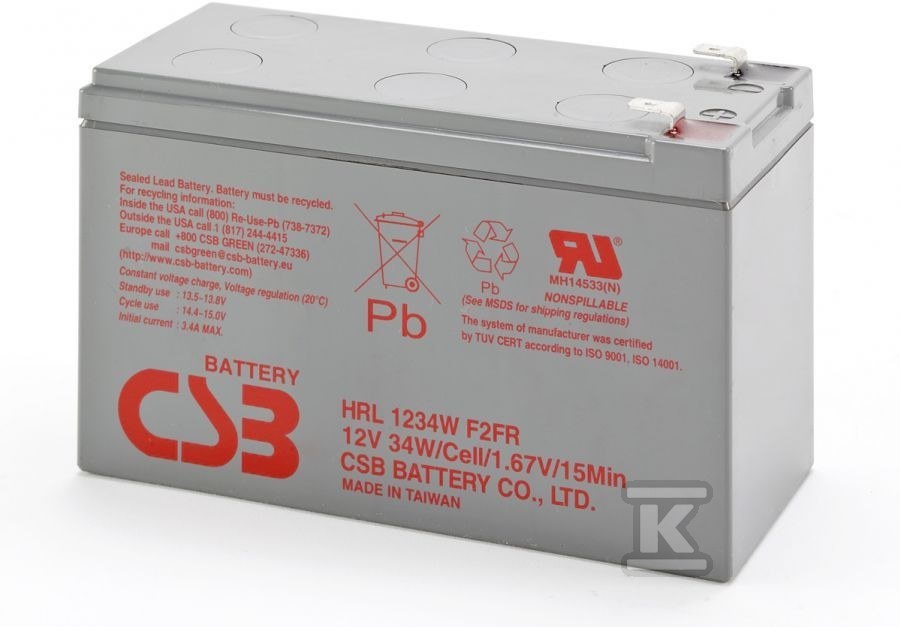 Akumulator CSB HRL 1234WF2 [9Ah] T/AK-12009/0806-T2