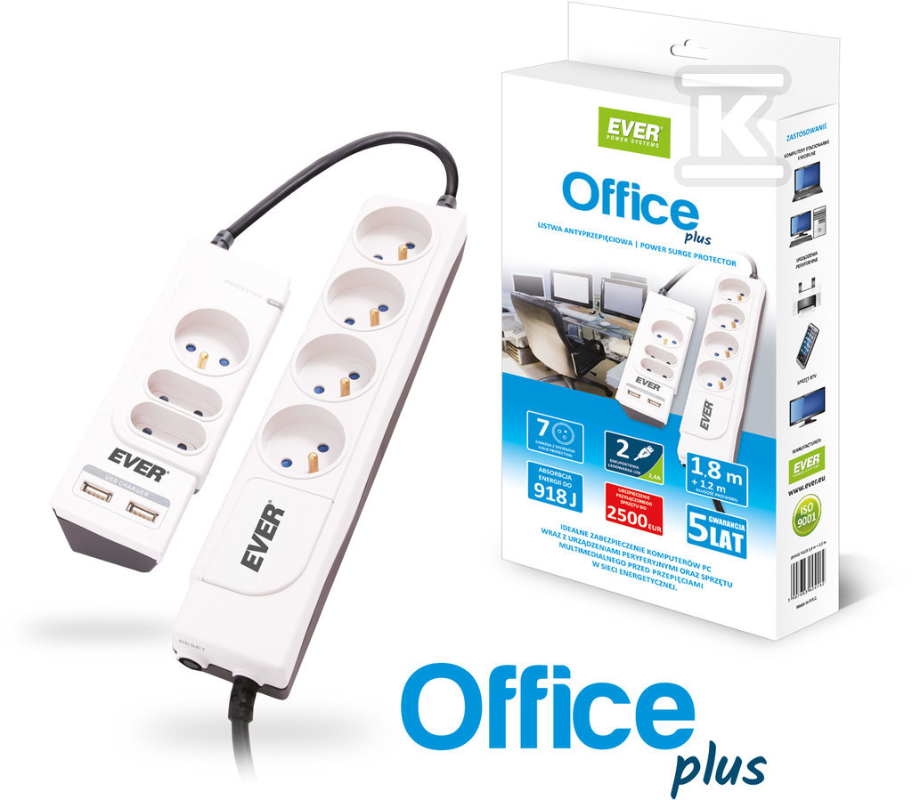 LISTWA ANTYPRZEPIĘCIOWA EVER Office Plus T/LZ06-OFP018/0000 - obrazek 1