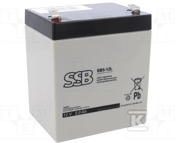 Akumulator SSB SB 5-12L T/AK-12005/0705-T2