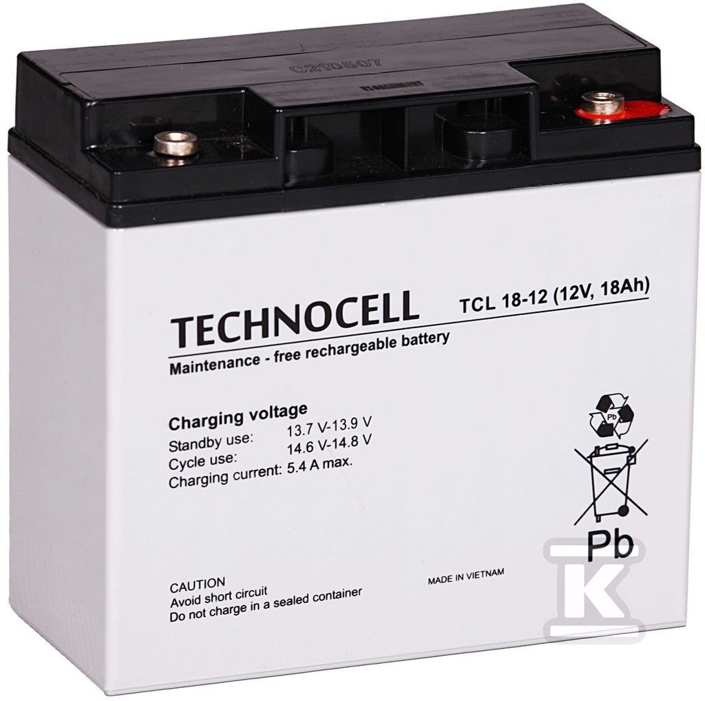 Akumulator Technocell TCL 18-12 T/AK-12018/1310-T2