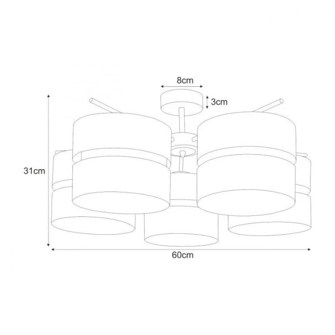 Lampa sufitowa K‑5503 z serii MALAVI Kaja Lighting - obrazek 2