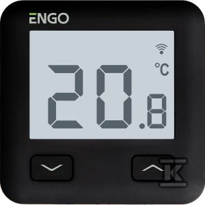 Regulator temperatury internetowy ENGO E10-B podtynkowy, czarny, 230V 932312901 Regulator temperatury internetowy ENGO E10-B podtynkowy, czarny, 230V 932312901