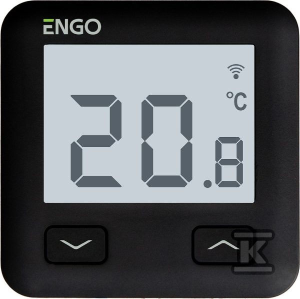 Regulator temperatury internetowy ENGO E10-B podtynkowy, czarny, 230V 932312901