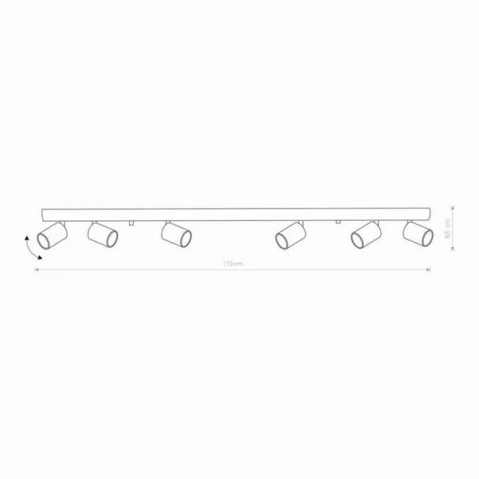 LAMPA SUFITOWA SPOT EYE SPOT BLACK 6611 Nowodvorski - obrazek 3