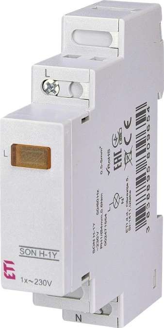 Lampka modułowa 1‑fazowy żółty 230V SON H‑1Y 002471554 - obrazek 1