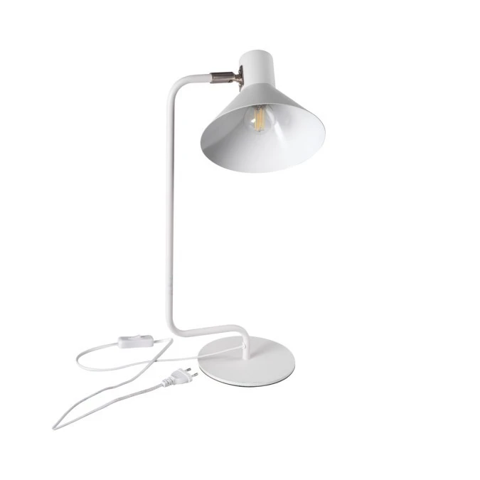 Lampka biurkowa max 10W E14 kl.II IP20 NEDIA E14 W biała 34476 - obrazek 1