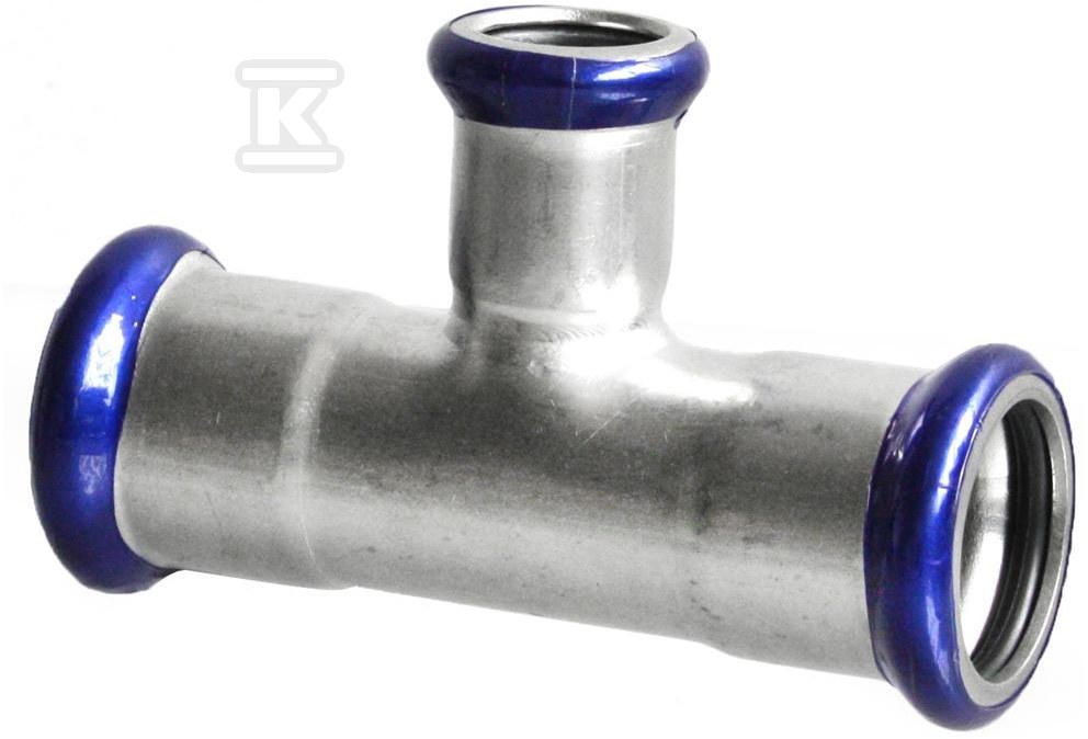Trójnik redukcyjny zaprasowywany 108×35×108 INOX STEEL IZTR-10835108 - obrazek 1