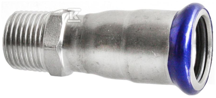 Nypel końcówka zaprasowywana GZ 22×R 3/4" INOX STEEL IZZZ-2234 - obrazek 1
