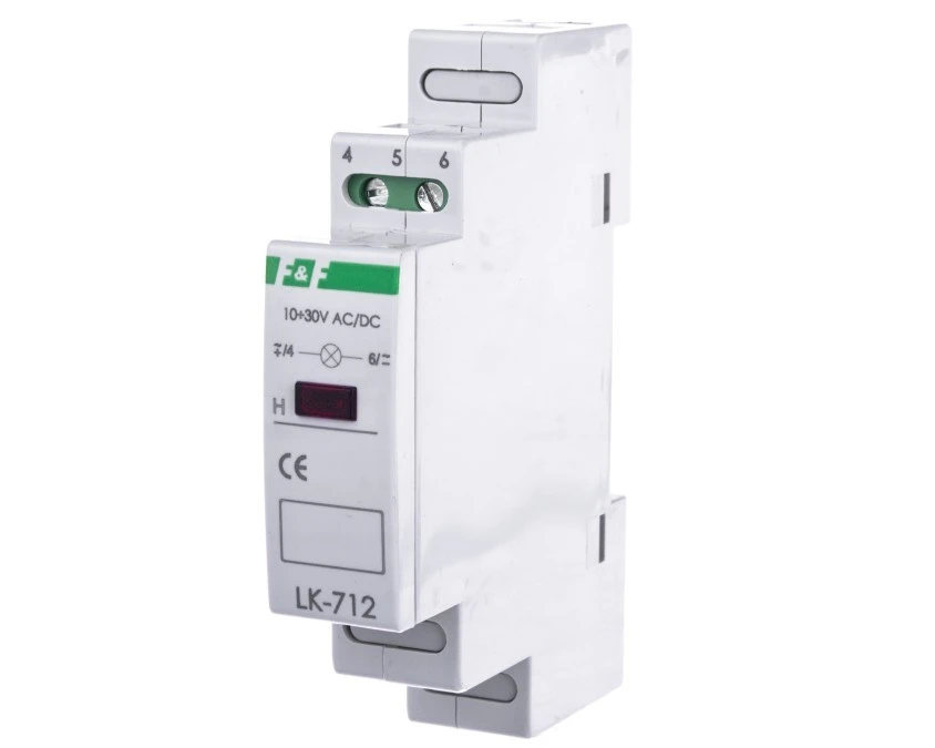 Lampka modułowa 1‑fazowa czerwony 10‑30V AC/DC LK‑712R‑10‑30V - obrazek 2