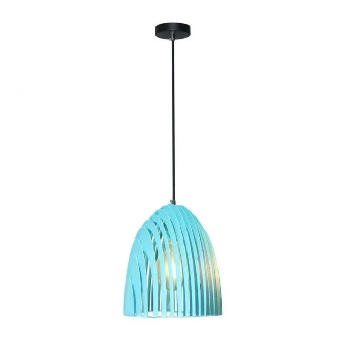 Lampa Wisząca VT‑7255 E27 Prism Blue Stożek 3953 - obrazek 1
