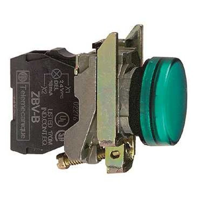 Lampka sygnalizacyjna 22mm zielona 230V AC XB4BV63 - obrazek 3