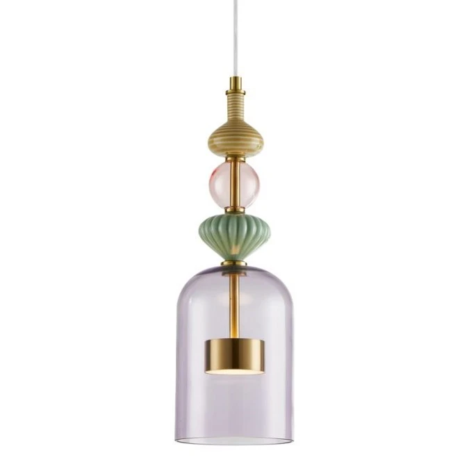 Lampa wisząca ARTE 12W LED śr. 13cm mosiądz ML0359 Milagro - obrazek 2