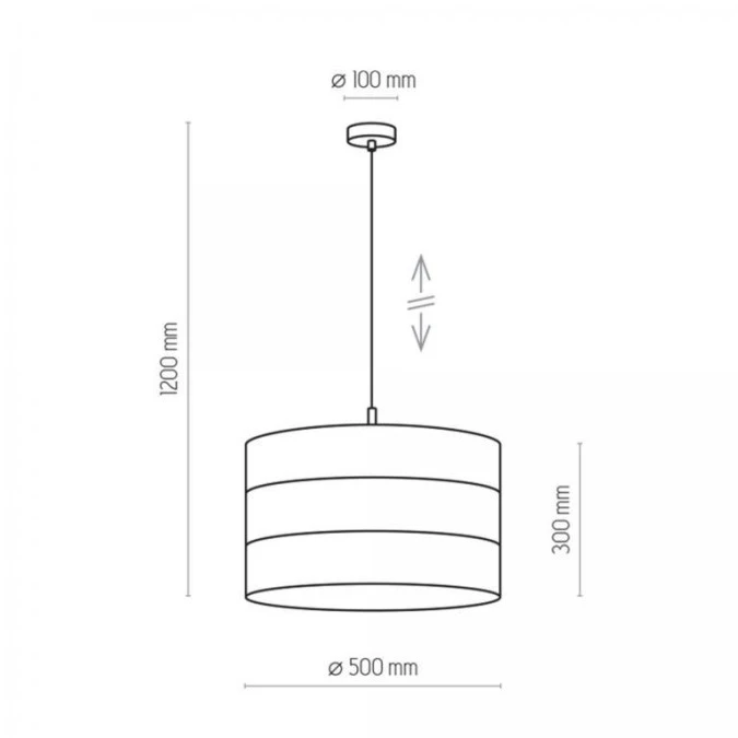 Lampa wisząca TAGO BLACK 3211 TK Lighting - obrazek 3