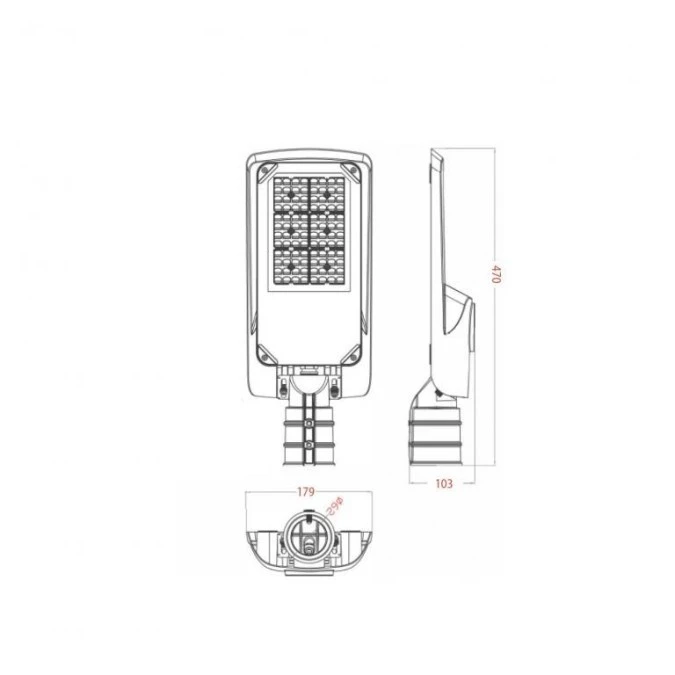 Lampa uliczna LED MA2 60W 10200lm barwa zimna 6000K IP66 LU060MA2 - obrazek 3