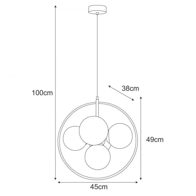 Lampa wisząca K‑3836 z serii NEO Kaja Lighting - obrazek 3