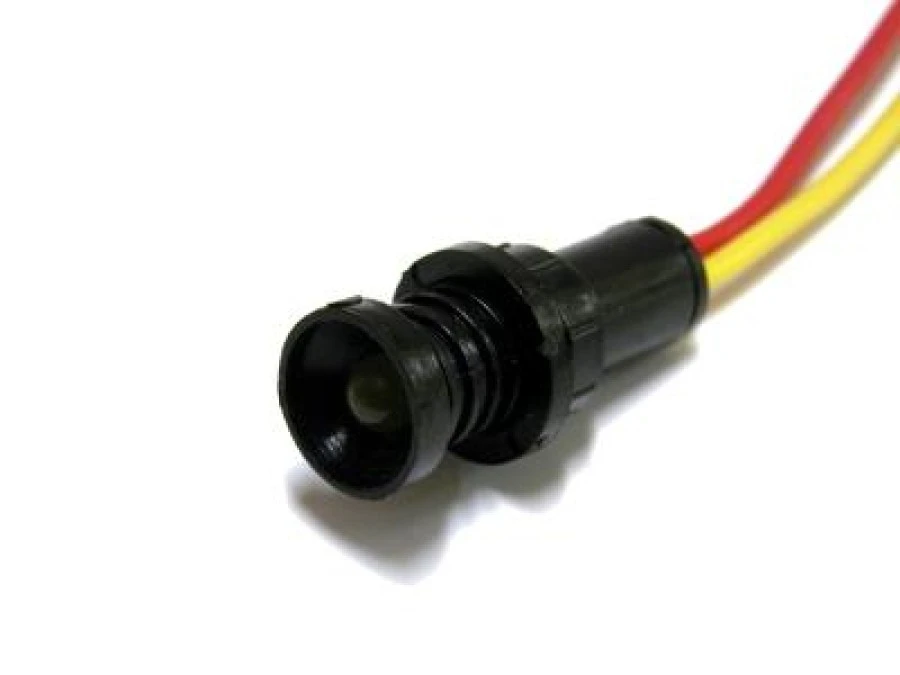 Lampka LED żółta 12‑24V AC/DC (klosz 5mm) - obrazek 1
